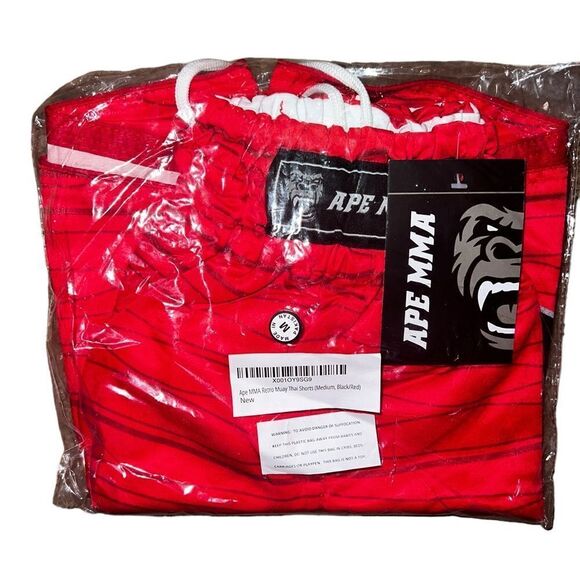 MMA Fight Kick Boxing Shorts UFC Cage Fight Retro Grappling Muay size S New - Picture 12 of 12